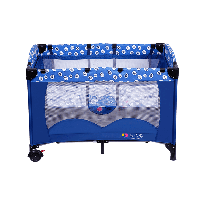 H44-1(B) Whale Ocean Printing Second Layer Baby Play Bed