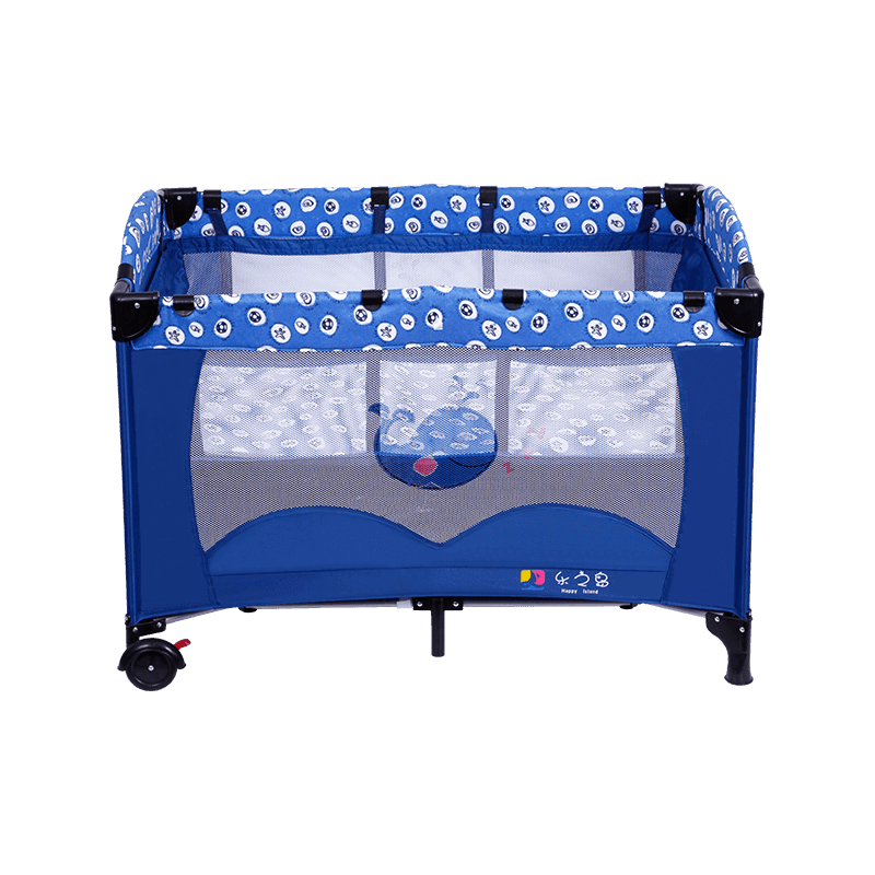 H44-1(B) Whale Ocean Printing Second Layer Baby Play Bed