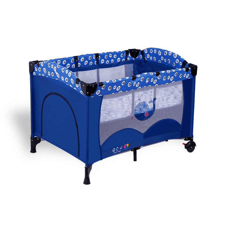 H44-1(B) Whale Ocean Printing Second Layer Baby Play Bed