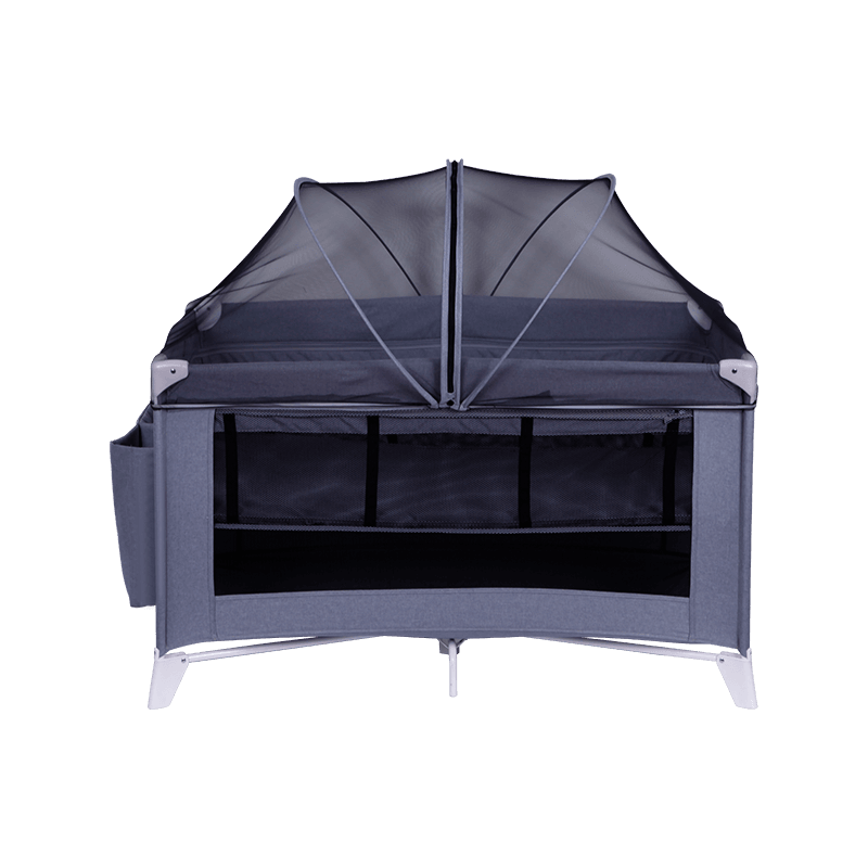 H23-A7F10R2 Baby Play Bed With Butterfly Mosquito Net