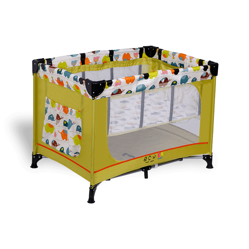 H243-2G1F12 Baby Play Bed With Canopy And Double Layer