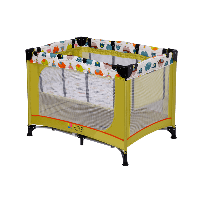 H243-2G1F12 Baby Play Bed With Canopy And Double Layer