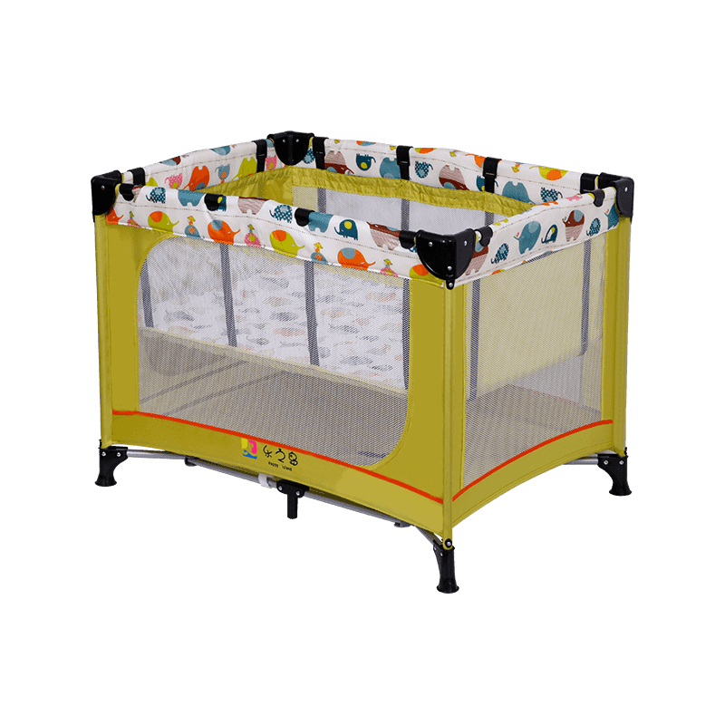 H243-2G1F12 Baby Play Bed With Canopy And Double Layer
