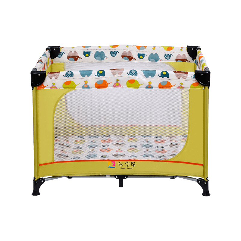 H243-2G1F12 Baby Play Bed With Canopy And Double Layer