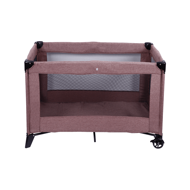 H27-1G5 Four Sides Black Mesh Baby Play Bed With Canopy